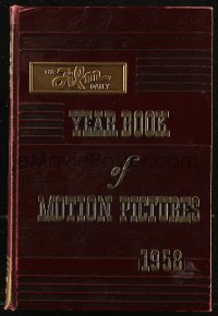 8m1205 FILM DAILY YEARBOOK OF MOTION PICTURES hardcover book 1958 filled with movie information!