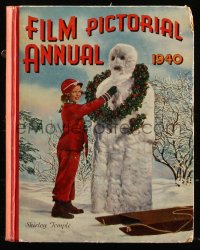 8m0876 FILM PICTORIAL ANNUAL English hardcover book 1940 filled with movie information & photos!