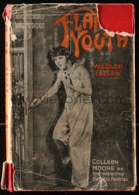 8m0883 FLAMING YOUTH hardcover book 1924 famous novel from which the notable film drama was made!