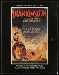 8m1017 FRANKENSTEIN softcover book 1989 the original shooting script with photos from the movie!