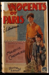 8m0902 INNOCENTS OF PARIS movie edition English hardcover book 1929 Maurice Chevalier, Sylvia Beecher