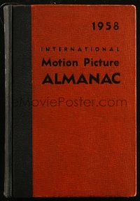 8m1216 INTERNATIONAL MOTION PICTURE ALMANAC hardcover book 1958 filled with great movie information!