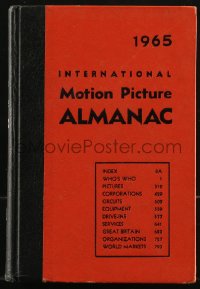 8m1217 INTERNATIONAL MOTION PICTURE ALMANAC hardcover book 1965 loaded with cool information!