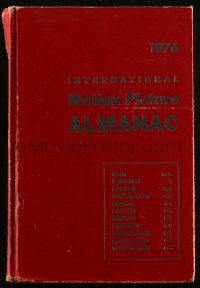 8m1224 INTERNATIONAL MOTION PICTURE ALMANAC hardcover book 1976 filled with movie information!