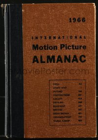 8m1218 INTERNATIONAL MOTION PICTURE ALMANAC hardcover book 1966 filled with movie information!
