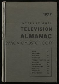 8m0903 INTERNATIONAL TELEVISION ALMANAC hardcover book 1977 filled with great ads & information!