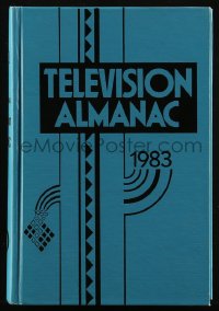 8m0904 INTERNATIONAL TELEVISION ALMANAC hardcover book 1983 filled with great ads & information!