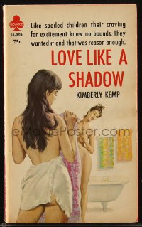 8m1126 LOVE LIKE A SHADOW 2nd edition paperback book 1967 Paul Rader art, craving for excitement!