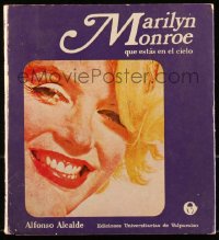 8m1039 MARILYN MONROE Chilean softcover book 1972 with some nude photos, includes 15x21 poster!