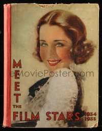 8m0922 MEET THE FILM STARS 1934 1935 English hardcover book 1934 movies & actors from those years!