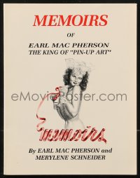 8m1040 MEMOIRS OF EARL MACPHERSON signed bookplate in softcover book 1991 The King of Pin-Up Art!