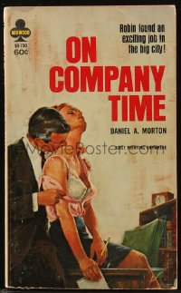 8m1136 ON COMPANY TIME paperback book 1966 sexy Robin found an exciting job in the big city!