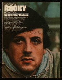 8m1062 ROCKY softcover book 1977 The Official Rocky Scrapbook by Sylvester Stallone!