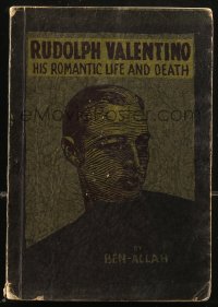 8m1063 RUDOLPH VALENTINO HIS ROMANTIC LIFE & DEATH 2nd edition softcover book 1926 early biography!