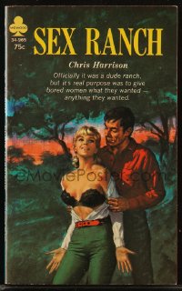 8m1149 SEX RANCH paperback book 1968 its real purpose was to give bored women what they wanted!