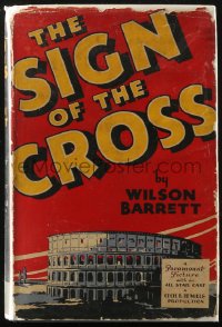 8m0960 SIGN OF THE CROSS Grosset & Dunlap movie edition hardcover book 1932 Cecil B. DeMille's epic!