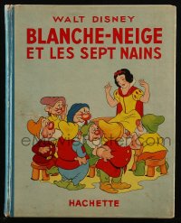 8m0962 SNOW WHITE & THE SEVEN DWARFS French hardcover book 1938 full-page color art from the movie!