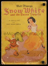 8m1067 SNOW WHITE & THE SEVEN DWARFS softcover book 1938 authorized book of the Walt Disney movie!