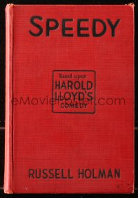 8m0964 SPEEDY hardcover book 1928 Russell Holman's novel with scenes from the Harold Lloyd movie!