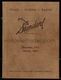 8m1256 STANDARD CASTING DIRECTORY softcover book Dec 1932 - Jan 1933 Thelma Todd, Bonita Granville