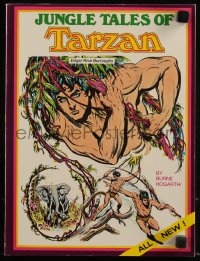 8m1073 TARZAN softcover book 1976 Jungle Tales of Tarzan by Burne Hogarth, Edgar Rice Burroughs!
