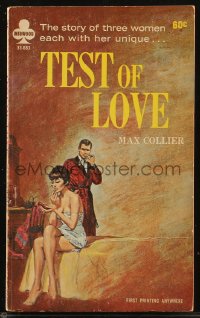 8m1157 TEST OF LOVE paperback book 1966 story of three women each with her unique test of love!