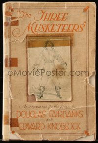 8m1079 THREE MUSKETEERS softcover book 1921 as interpreted for the screen by Douglas Fairbanks!