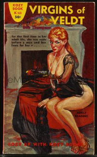 8m1164 VIRGINS OF VELDT paperback book 1962 first time in her adult life, she was nude before a man!