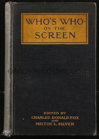 8m0984 WHO'S WHO ON THE SCREEN hardcover book 1920 loaded with information on actors & directors!