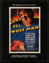 8m1087 WOLF MAN softcover book 1993 the original shooting script with photos from the movie!