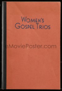 8m1088 WOMEN'S GOSPEL TRIOS softcover book 1940 religious songs for trios, quartets, or choruses!