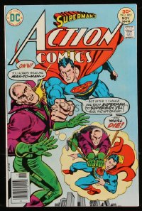 8m0051 ACTION COMICS #465 comic book November 1976 Superman vs Lex Luthor, Swan & Blaisdell art!