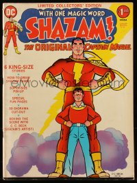 8m0059 CAPTAIN MARVEL #C-21 10x14 comic book 1973 limited collector's edition, one magic word SHAZAM!