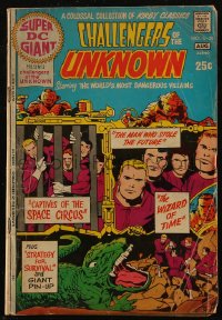 8m0060 CHALLENGERS OF THE UNKNOWN #S-25 comic book August 1971 Super DC Giant issue, Jack Kirby art!