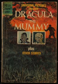 8m0069 DRACULA THE MUMMY & OTHER STORIES comic book September - November 1963 Universal monsters!