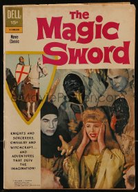 8m0091 MAGIC SWORD comic book 1962 knights & sorcerers, chivalry & witchcraft, adventure!