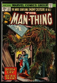 8m0173 MAN-THING #12 comic book December 1974 Death-Cry of a Dead Man, Gil Kane & John Romita art!