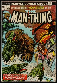 8m0164 MAN-THING #3 comic book March 1974 Death-Winds Across the Everglades, Marvel, third issue!