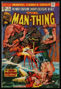 8m0167 MAN-THING #6 comic book June 1974 The Soul-Slayers Strike, Marvel Comics, Mike Ploog art!