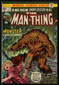 8m0168 MAN-THING #7 comic book July 1974 A Monster Stalks the Swamp, Marvel Comics!