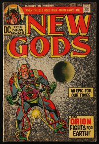 8m0099 NEW GODS #1 comic book February-March 1971 Orion Fights for Earth, An Epic For Our Times!