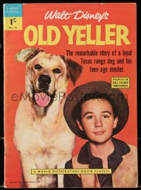 8m0101 OLD YELLER #43 English comic book 1957 English version of Dell Four Color #869!