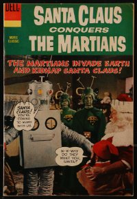 8m0112 SANTA CLAUS CONQUERS THE MARTIANS comic book March 1966 Martians invade Earth & kidnap Santa!