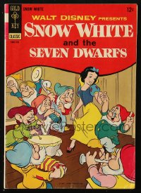 8m0117 SNOW WHITE & THE SEVEN DWARFS 4th printing comic book 1967 Walt Disney's classic cartoon!