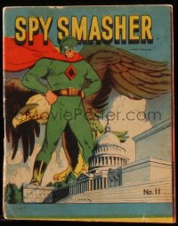 8m0119 SPY SMASHER #11 4x5 comic book 1942 Once a Navy Man Always a Navy Man, The Island of Whanno!