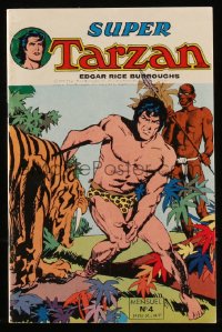 8m0125 TARZAN #4 French comic book 1979 Super Tarzan, Edgar Rice Burroughs' famous jungle hero!