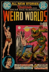 8m0134 WEIRD WORLDS #1 comic book Aug-Sep 1972 Kubert art, Tarzan, John Carter, first issue!