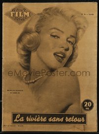 8m0441 AMOR FILM French magazine March 16, 1955 sexy Marilyn Monroe cover, River of No Return!