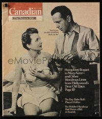 8m0447 CANADIAN Canadian magazine September 17, 1977 Humphrey Bogart & Mary Astor in Maltese Falcon!