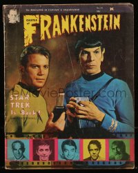 8m0712 CASTLE OF FRANKENSTEIN #14 magazine 1969 William Shatner & Leonard Nimoy, Star Trek is back!